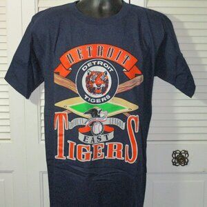 Vtg. NOS Detroit Tigers MLB Graphic Single Stitch T-Shirt L